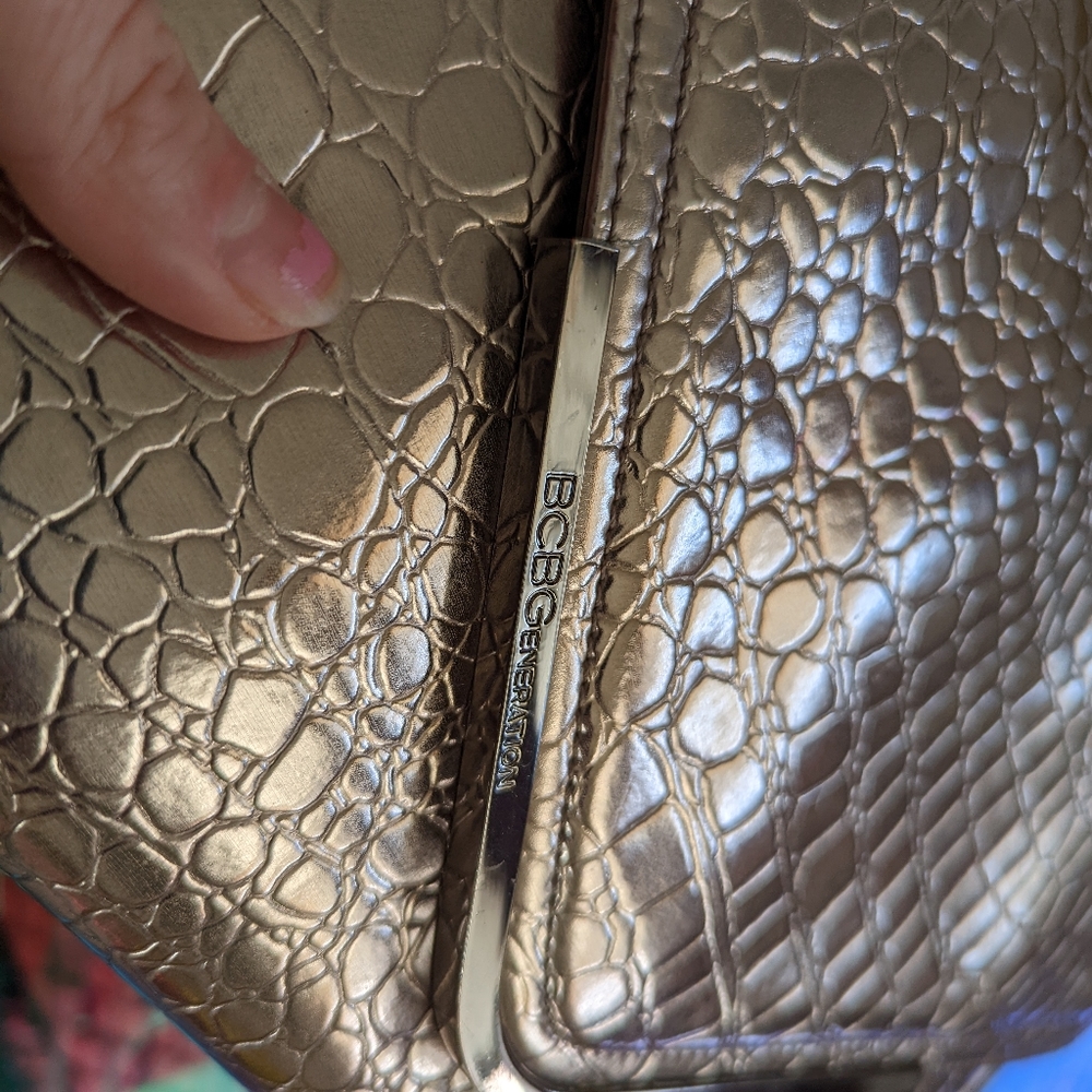 Bcbgeneration Silver Envelope Clutch - image 2